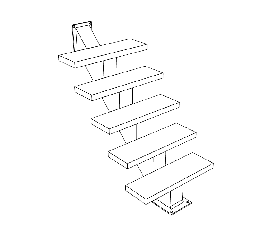 stalen trappen